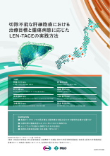 切除不能な肝細胞癌における治療目標と腫瘍病態に応じたLEN-TACEの実践方法（LEN1727）