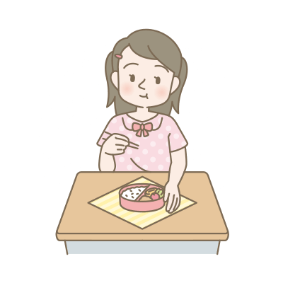 昼食を食べる時